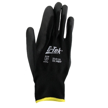 World Enterprises Poly Coated Nylon Gloves  Medium PIP-33-B125/M